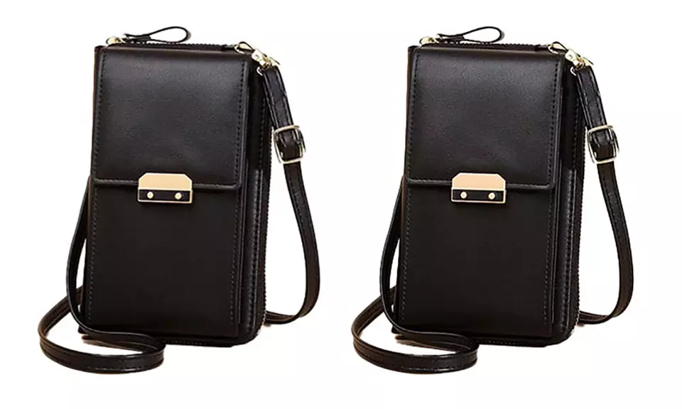 Sac à bandoulière pour téléphone en cuir PU