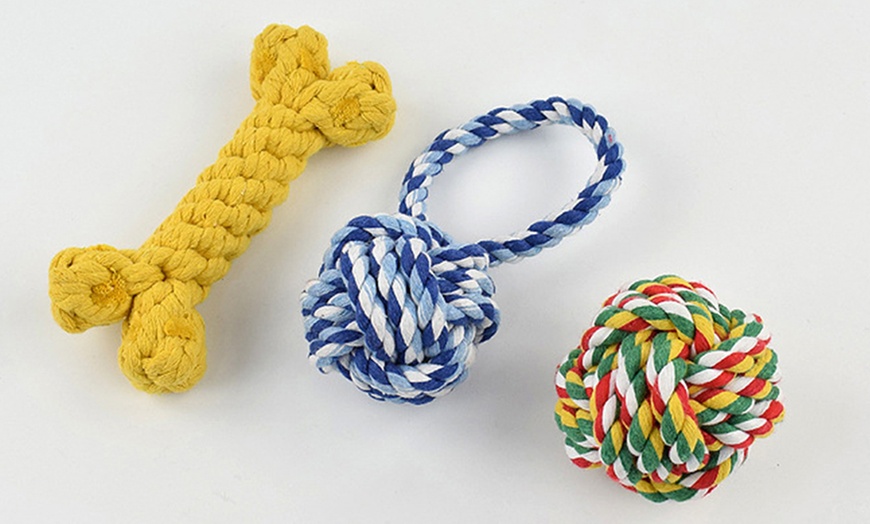 Image 3: Pet Rope Toy Set