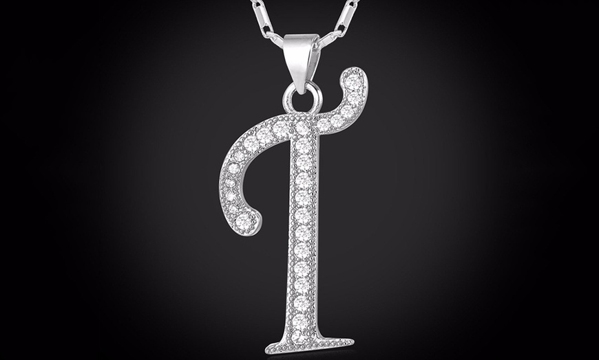 Image 21: Alphabet Pendant with Chain