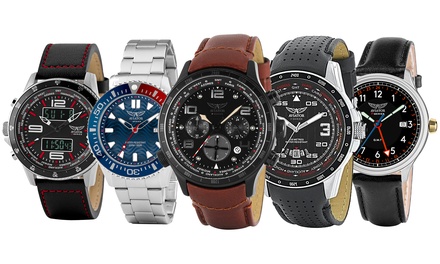 Up To 76 Off Aviator Wrist Watch Groupon