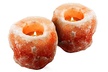 Himalayan Natural Crystal Salt Rock Candle Holder (2-Pack) - Second Medium