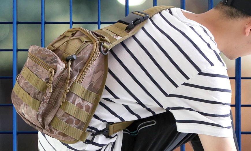 Image 17: Military Sling Backpack