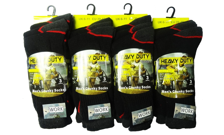 Image 6: Men's Work Socks 12-Pack