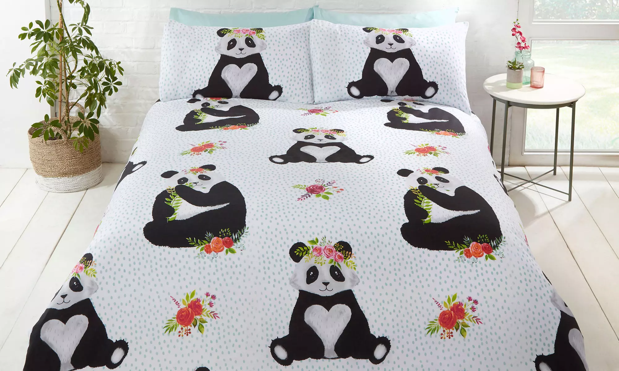 Ensemble de housse de couette et taies d'oreiller à imprimé animal Rapport Home - Primary Image