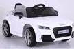 Voiture électrique blanche Audi TTRS pour enfant - Second Medium
