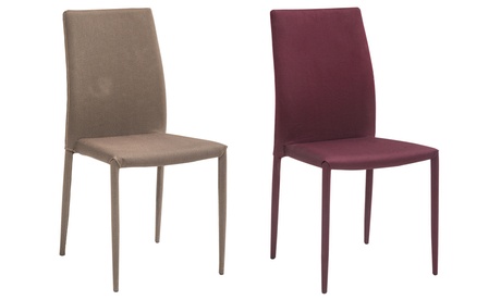 Set di 6 sedie Dani Cribel con imbottitura, disponibili in 2 colori