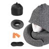 Image 4: Memory Foam Hooded Neck Pillow