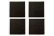Set of Four Inspire Faux Leather Placemats or Coasters in Black or Brown - Image 5