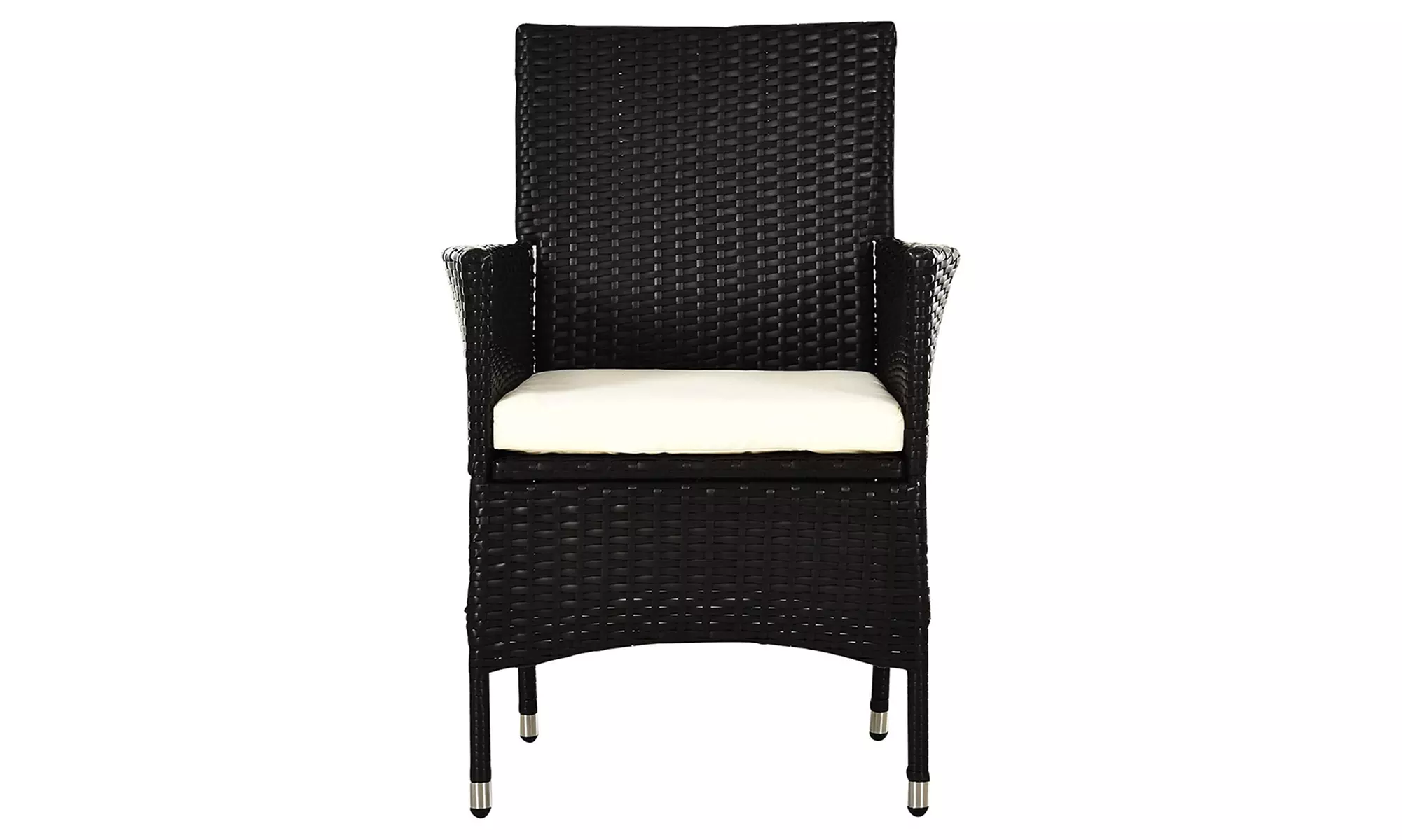 Two Outsunny Rattan-Effect Armchairs