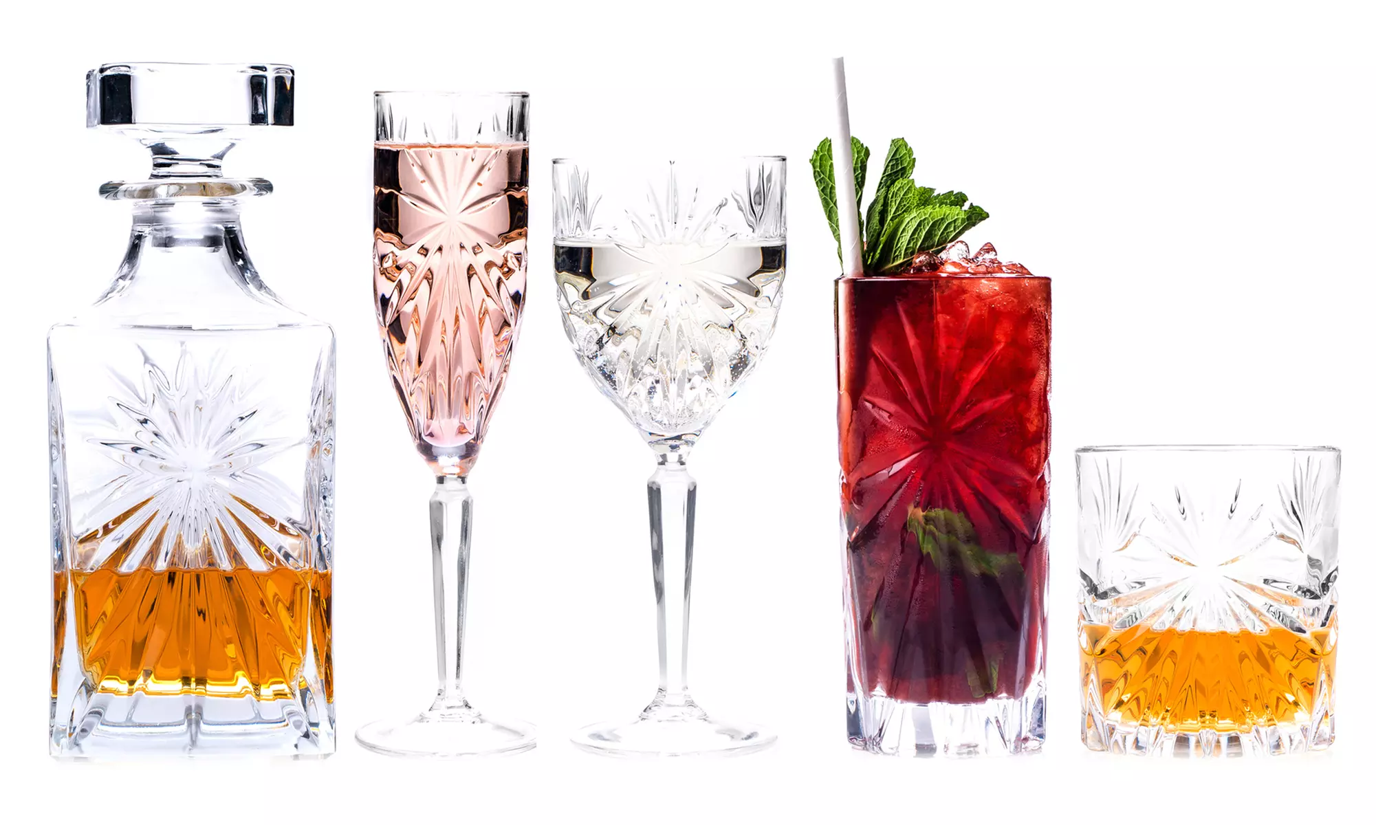 Set de 6,12 ou 25 de verres en cristal Luxion de RCR, collection Oasis - Primary Image