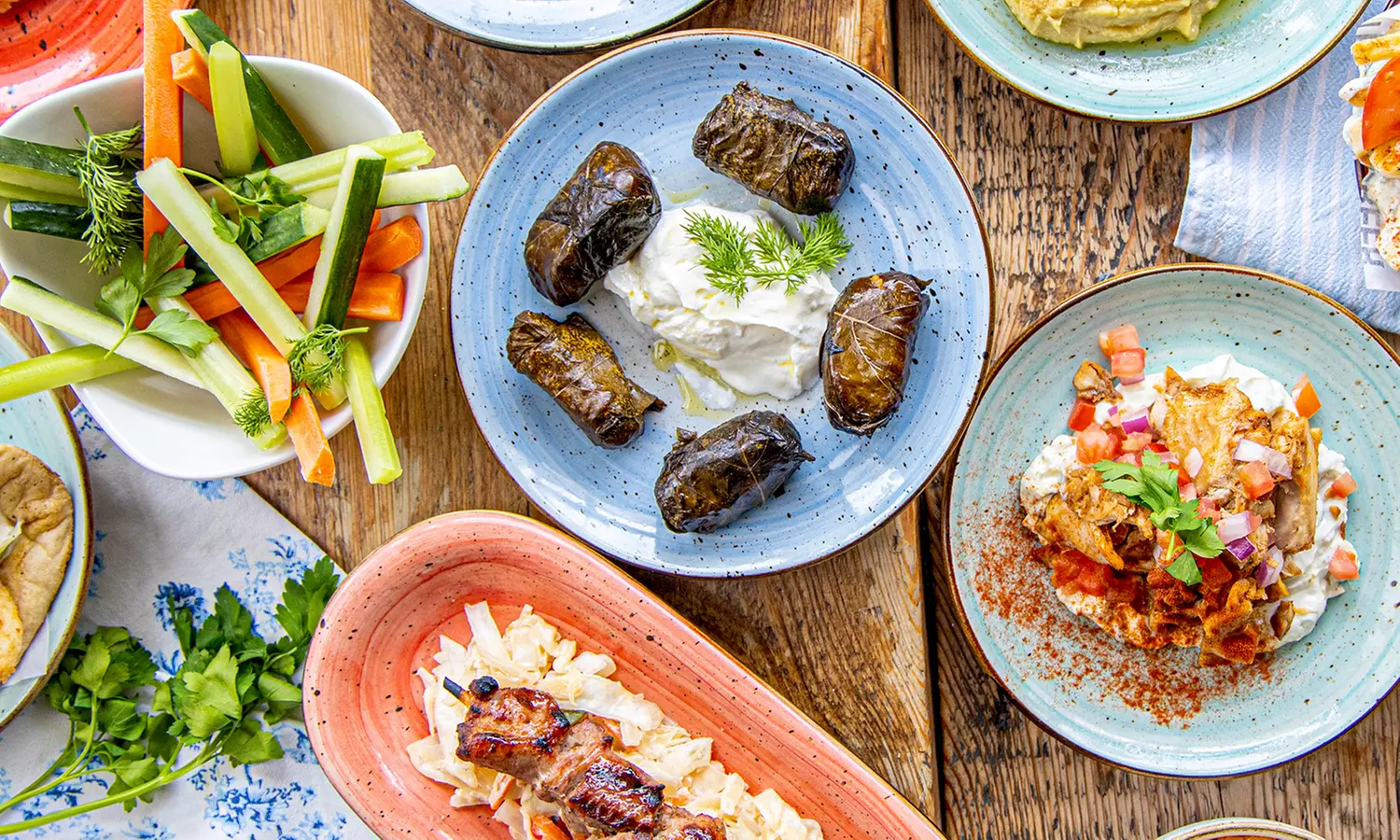 Six Greek Dishes, Flatbread, Crudites, and Two Desserts to Share for Two at The Real Greek (Up to 52% Off) - Second Medium