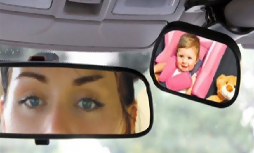 Image 1: One or Two Adjustable Baby Car Mirrors