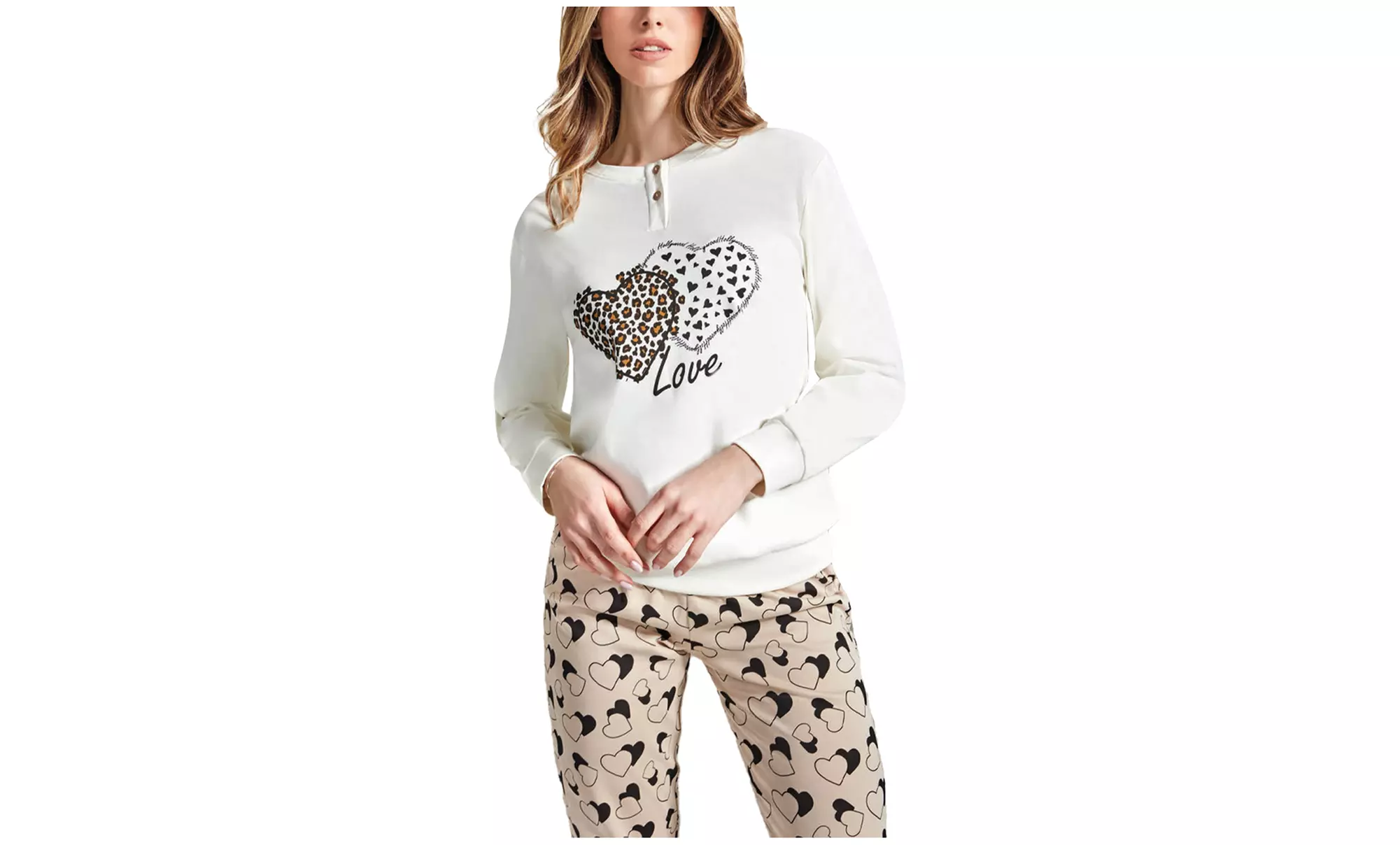 Pigiama uomo e donna in cotone Interlock di Hollywood Milano