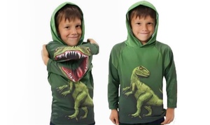 Kids' Dinosaur Print Hoodie