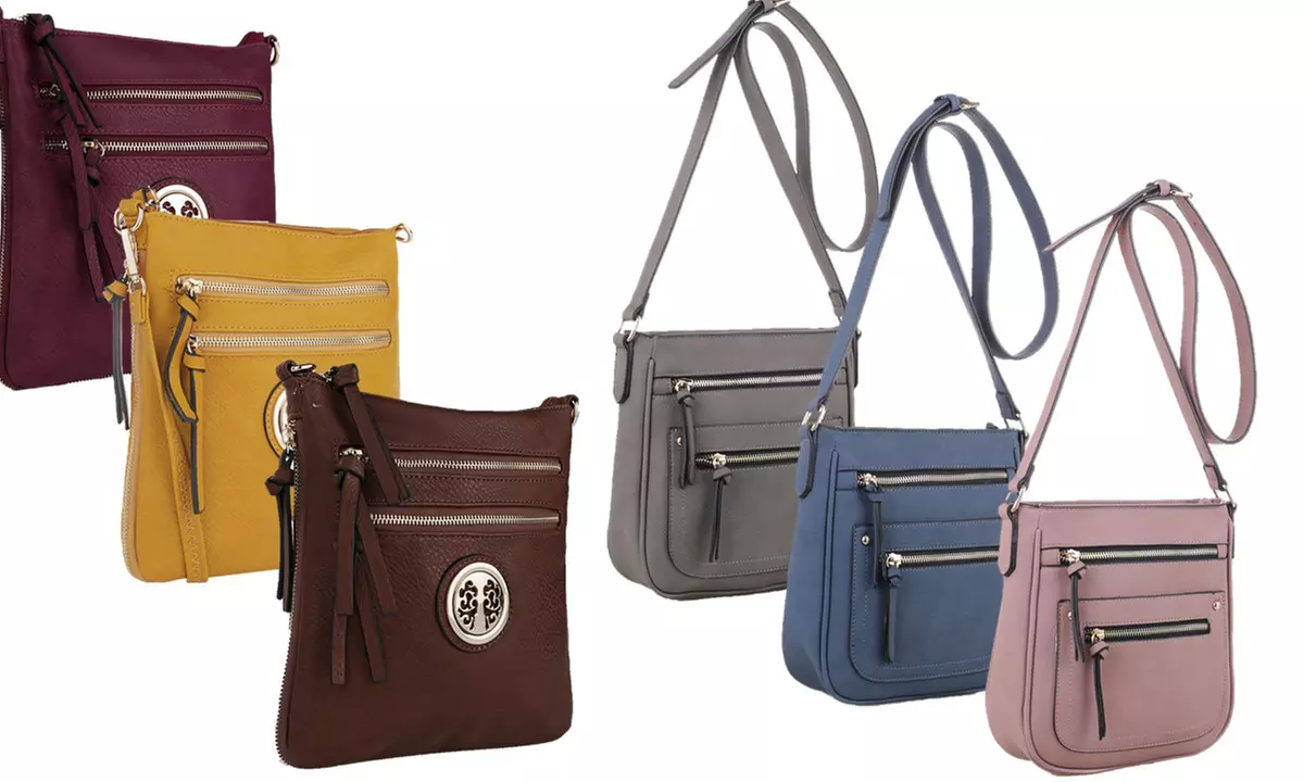 MKF Collection Geordana Multi-Pocket Crossbody Bag by Mia K. Farrow - Primary Image
