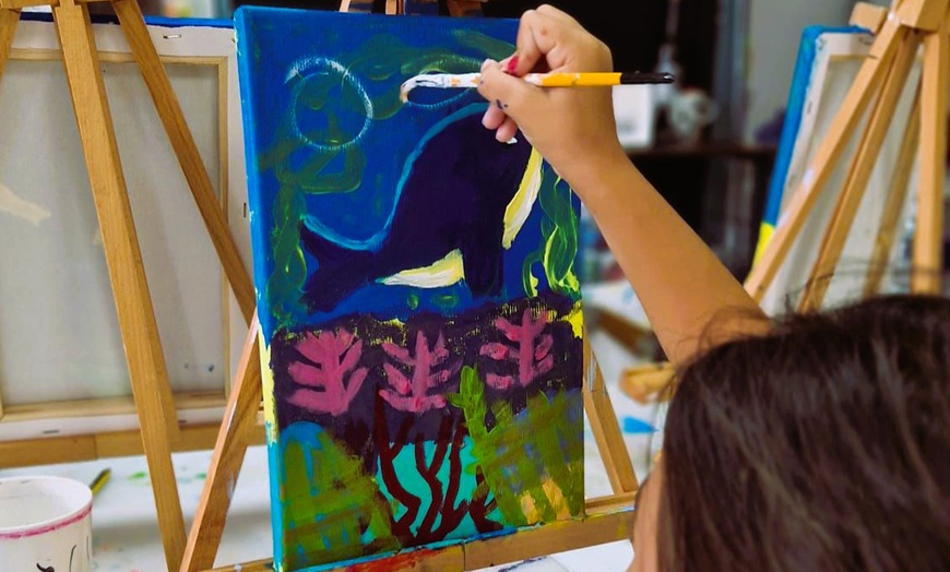 Image 4: Taller infantil de pintura guiada para niños, creatividad y diversión