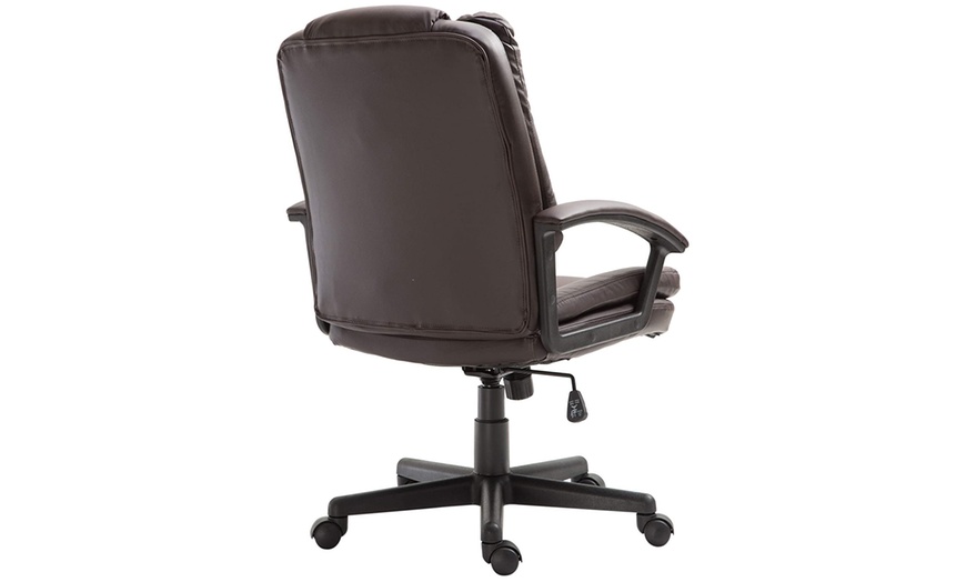 Image 5: Ergonomic Executive Office Chair with Padded Seat and Backrest