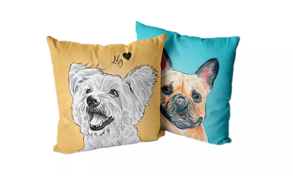 78% Off Personalized Pet Portrait Pillow from Justyling