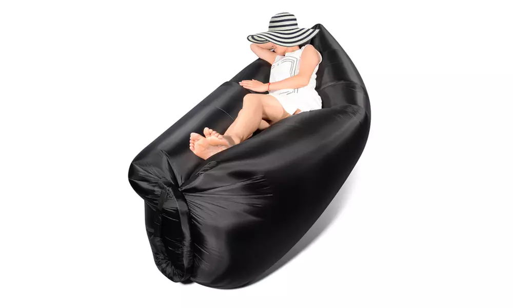 WalvoSports Inflatable Outdoor Lounger with Storage Bag - Primary Image