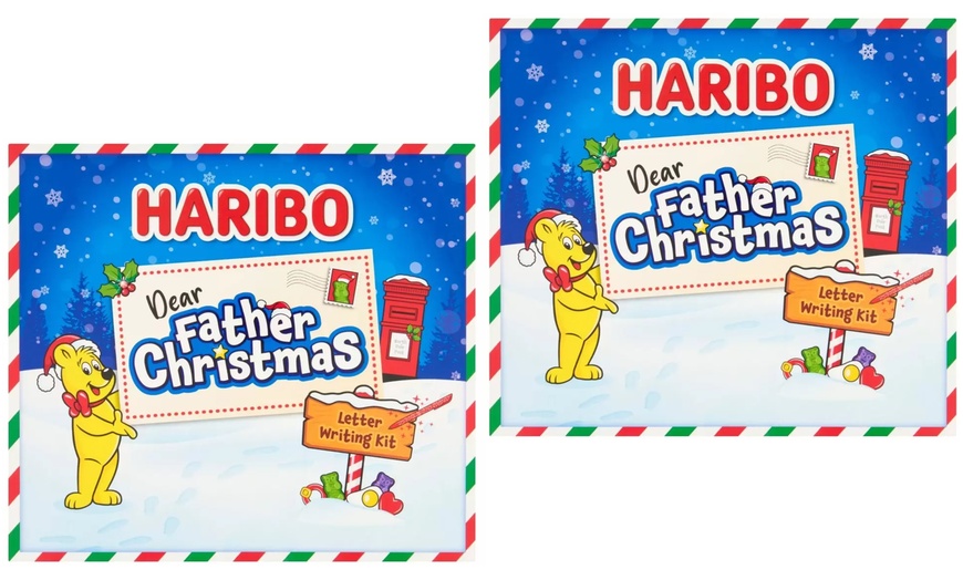 Image 1: 2, 4 or 6x Haribo Father Christmas Letter Writing Kit