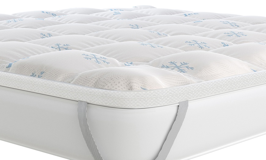 Image 3: Surmatelas réversible "Ice" avec élastiques