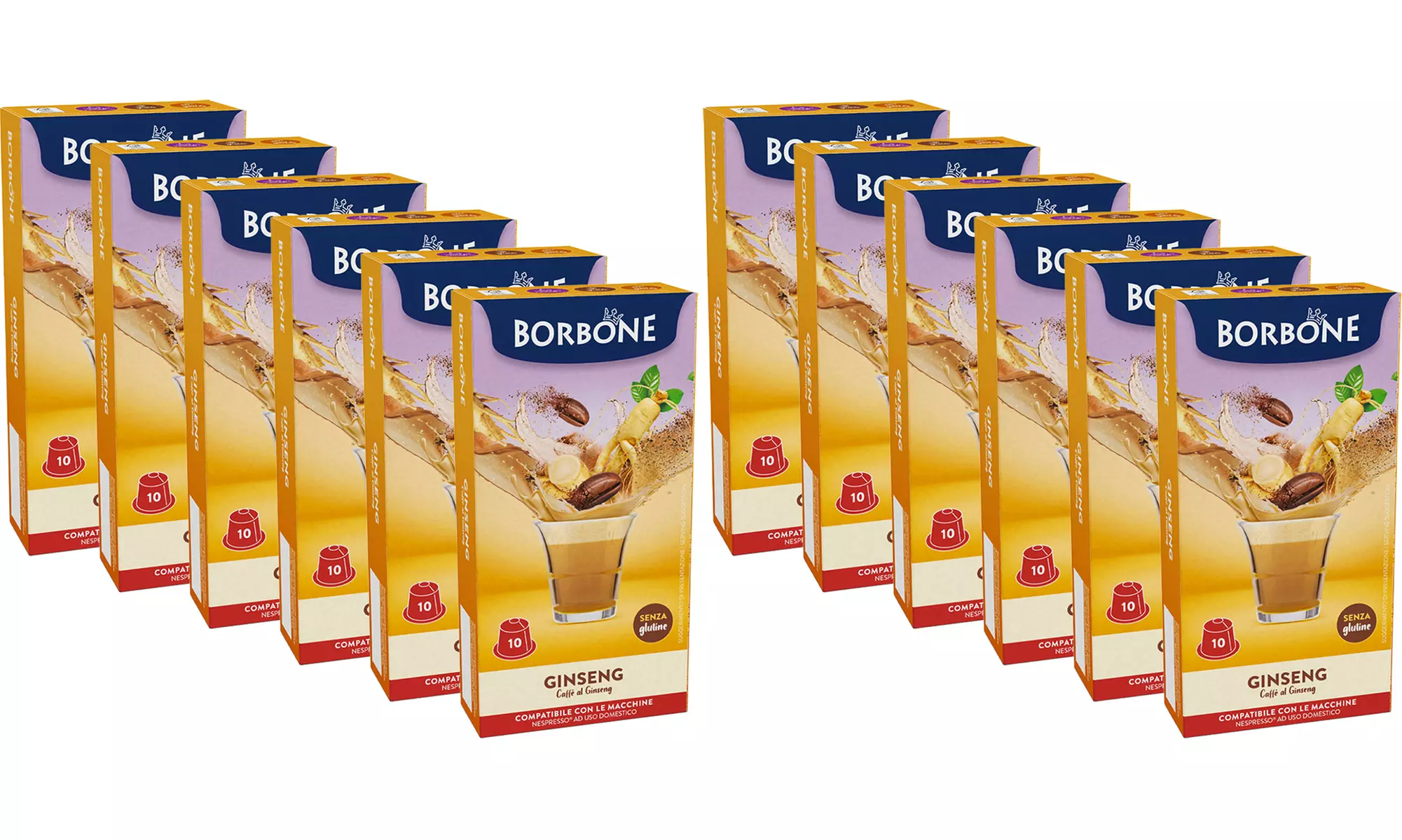 60 o 120 capsule Borbone compatibili con Nespresso