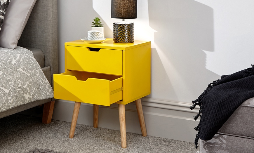 Image 4: Skandi Pop Bedside Table