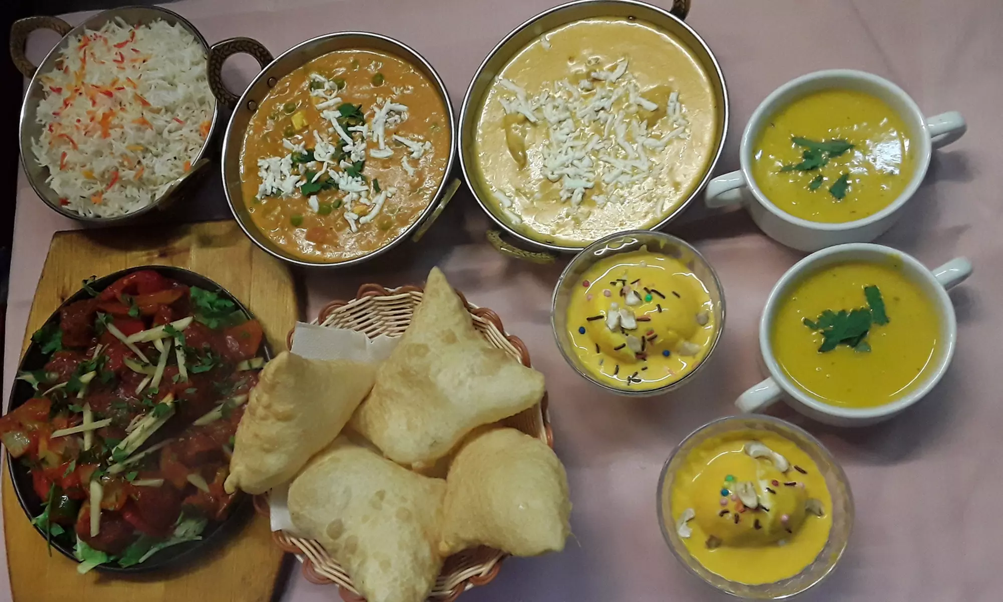 Indisches 3-Gänge-Menü + Aperitif