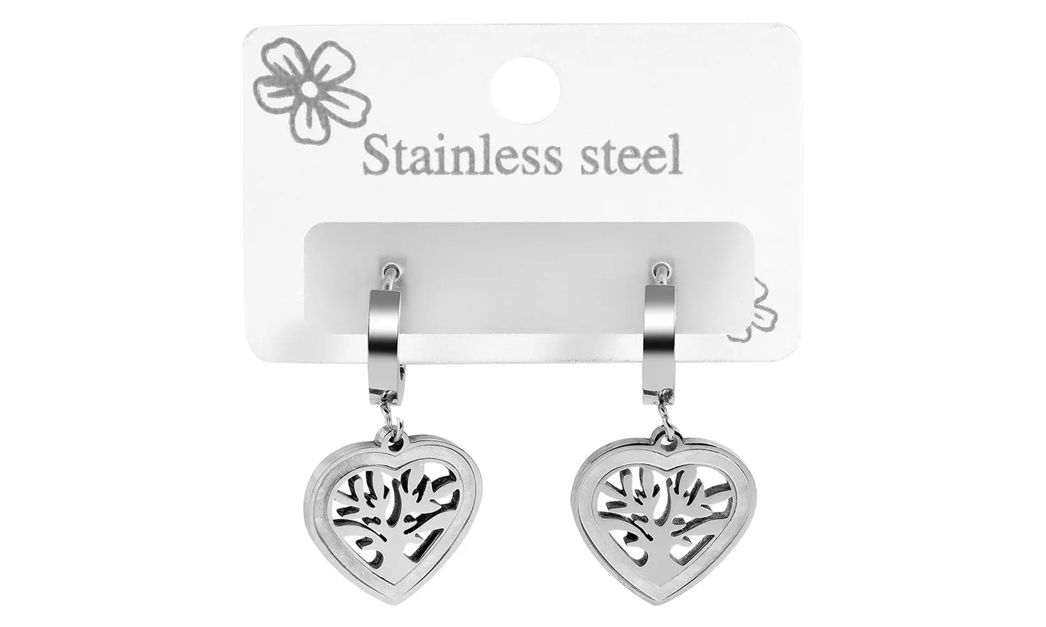 Akzent EDS Creolen mit Anhänger nach Wahl in Gold oder Silber