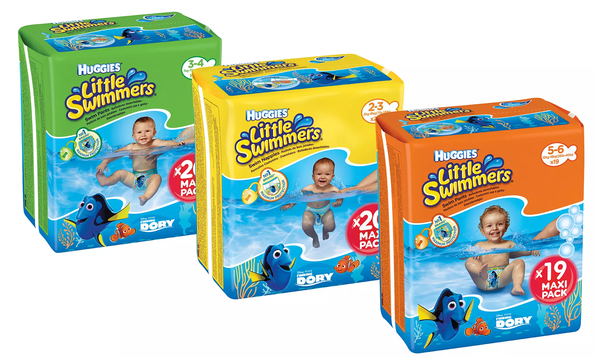 38 ou 40 couches-culotte de bain Huggies Little Swimmers - Primary Image