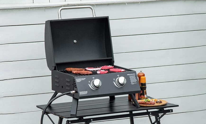 Image 13: Outsunny Tabletop BBQ Grill