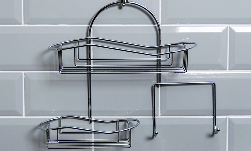 Image 2: Chrome Shower Caddy