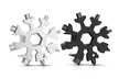 1 ou 2 outils multifonctions 18 en 1, en forme de flocon de neige, coloris au choix - Second Medium
