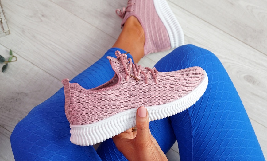 Image 14: Women's Knit Trainers