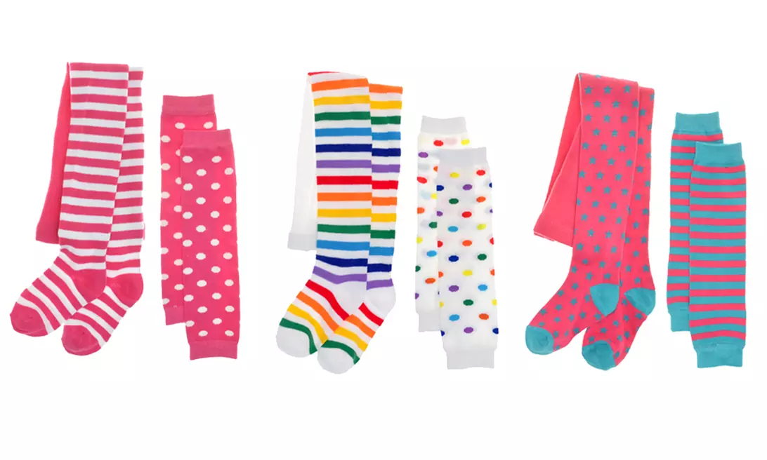 Angelina Kids Winter Tights and Arm/Leg Warmers (6-Piece) - Primary Image
