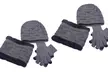 1 ou 2 sets avec bonnet, écharpe et gant tactiles pour homme molletonnés - Second Medium