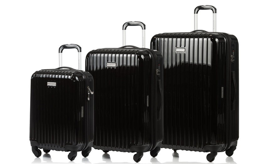 Image 35: 3 Polycarbonate Suitcases