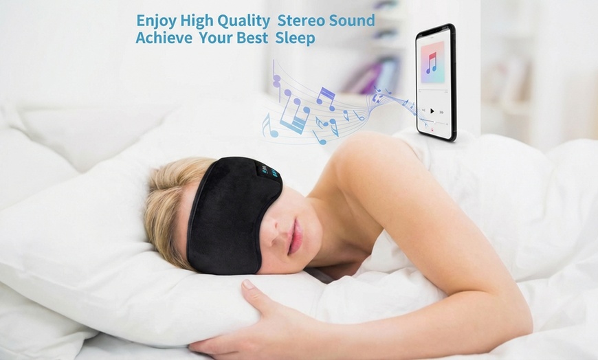 Image 5: Plush Sleep Masks with Built-in Headphones