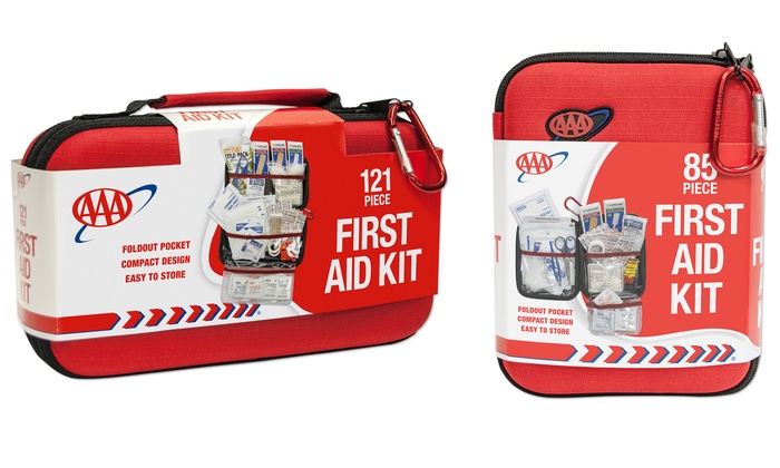 AAA Hard-Shell First-Aid Kit (85- or 121-Piece) | Groupon