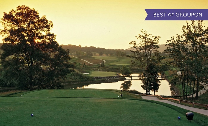 18-Hole Round of Golf with Cart and Bucket of Range Balls for Two or Four at PB Dye Golf Club (Up to 63% Off)