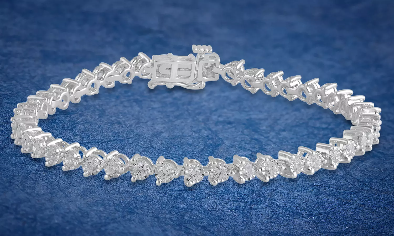 2.00CTTW Diamond Tennis Bracelet In Sterling Silver By DiamondMuse - Primary Image
