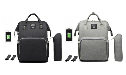 pofunuo diaper bag usb charger