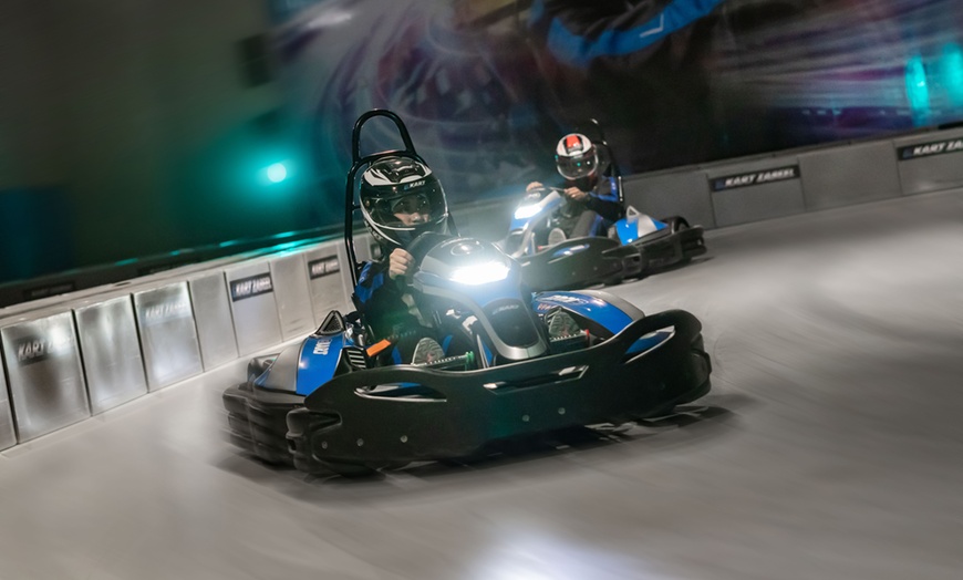 Image 1: Zooming through curves, Adrenaline-fueled Fun on Electric Go-karts