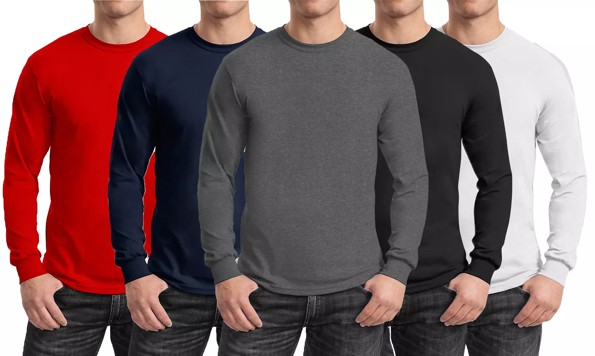 3-Pack Galaxy By Harvic Men's Egyptian Cotton Blend Tee (S-2XL) - Primary Image