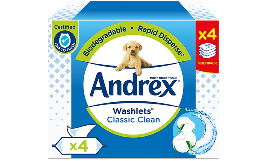 Image 2: Andrex Classic Clean Mega Toilet Rolls and Classic Clean Washlets