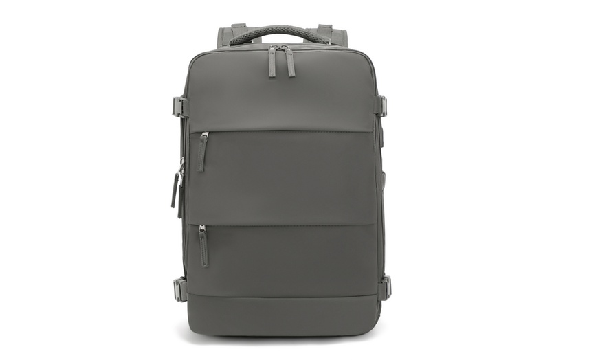 Image 29: 25L Multi-Functional Laptop Bag with USB Port and Shoe Compartment