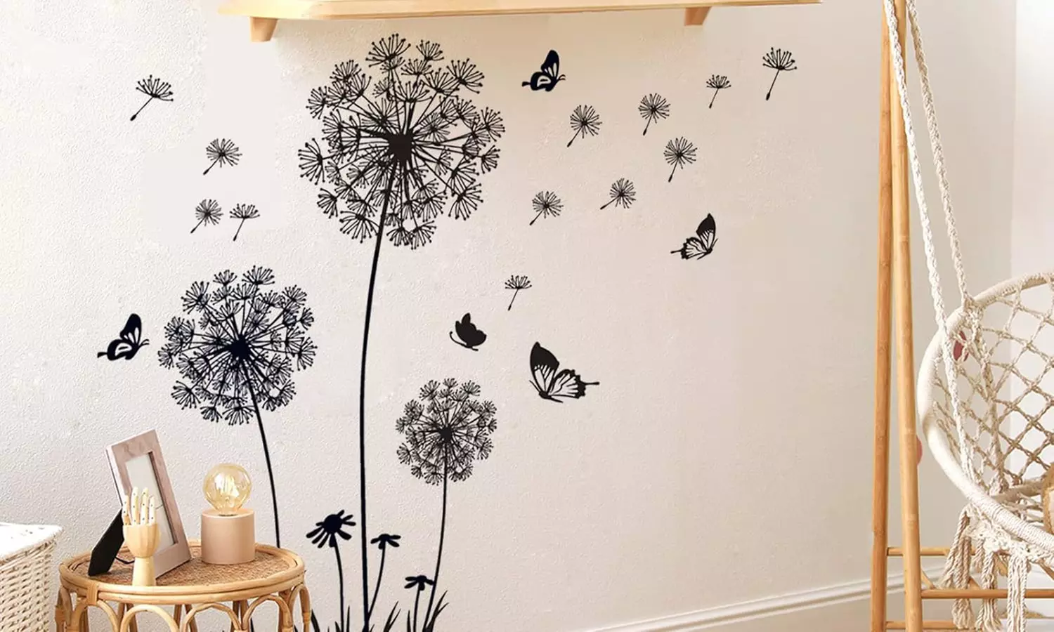 Wandaufkleber mit Pusteblumen-Motiv