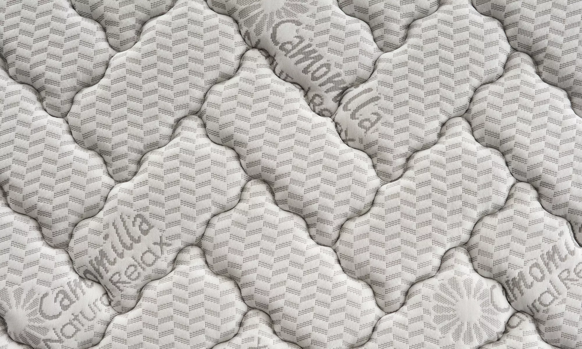 Gesteppter Topper mit Kamille-Gewebe