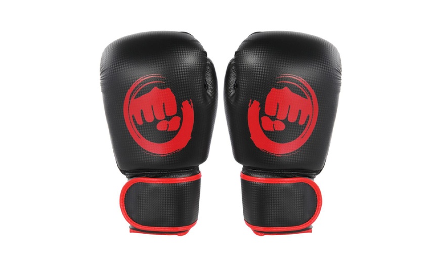 Image 9: PVC Compressed Sponge Combat Training Boxing Gloves