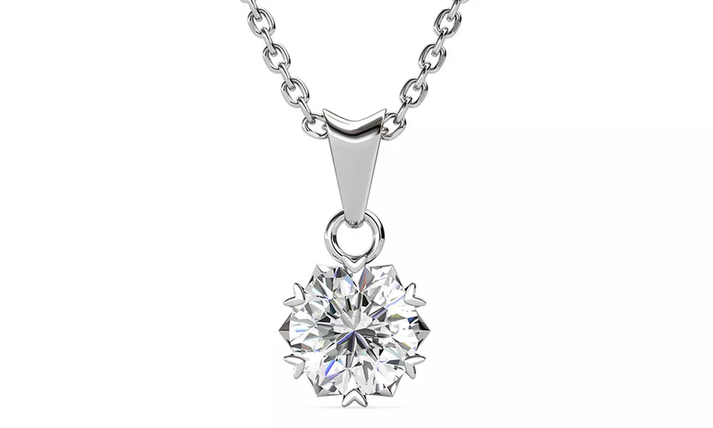 Diamanten hart ketting